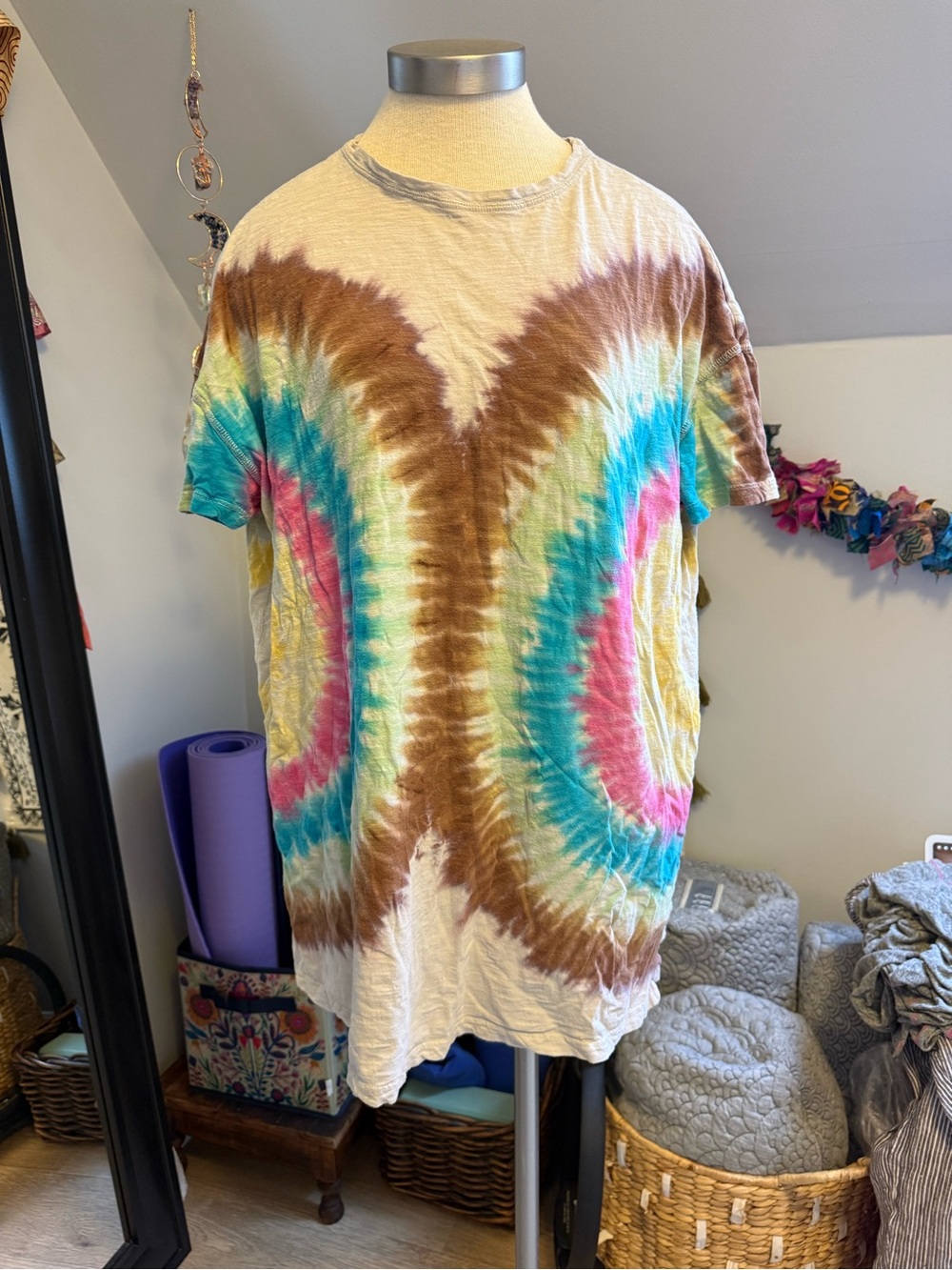 Natural Life Tye Dyed Tunic or Night Shirt oversized XS - Picture 2 of 5